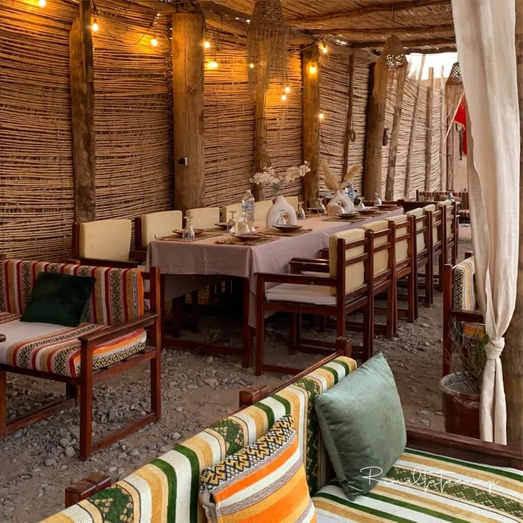The camp dining pavilion