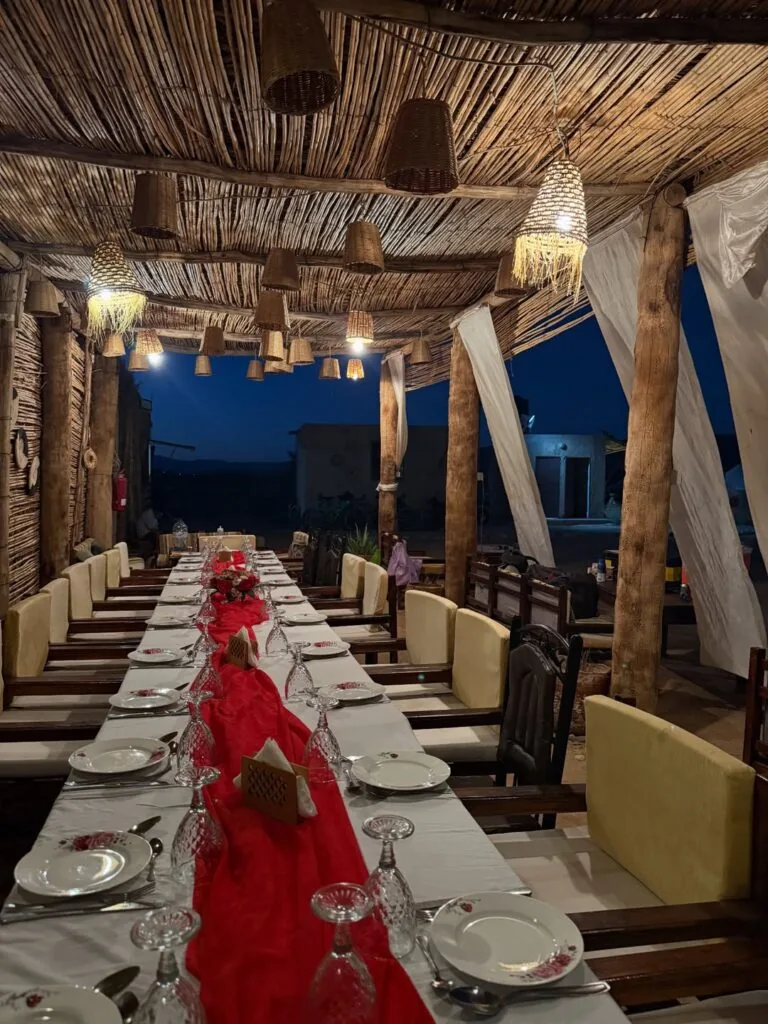 Evening dining at Rimal Tata Camp