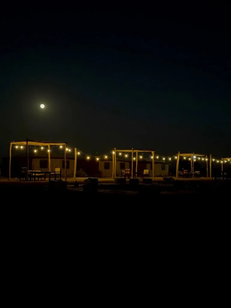 Camp after dark