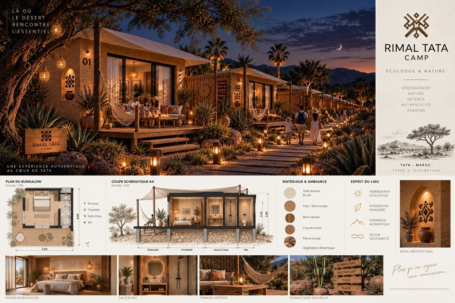 Architectural plan of the future Rimal camp